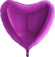 Grabo Nafukovací balónik fialové srdce 91 cm -