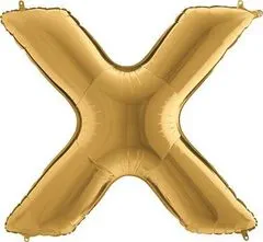 Grabo Nafukovací balónik písmeno X zlaté 102 cm -