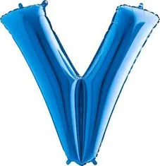 Grabo Nafukovací balónik písmeno V modrej 102 cm -