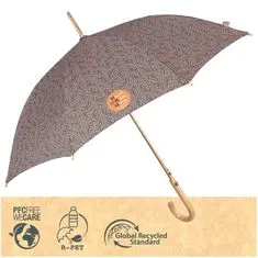 Perletti GREEN Dámsky automatický dáždnik / hnedá, 19124