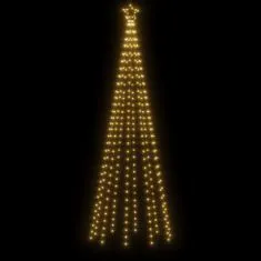 Vidaxl Vianočný stromček kužeľ teplé biele svetlo 310 LED 100x300 cm
