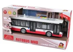 MaDe Autobus na zotrvačník, hovorí česky, hlási zastávky, CZ design