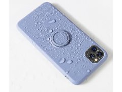 Bomba Mäkký silikónový obal s krúžkom pre iPhone - čierny Model: iPhone 11