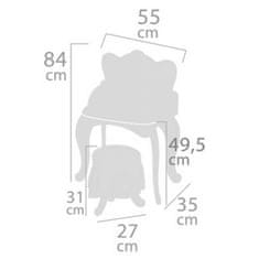 DeCuevas 55534A Drevený toaletný stolík so zrkadlom a drevenou stoličkou Magic Maria 2022