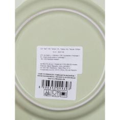 Tanier dezertný 19,6 cm, reliéf, zelený, stolovanie, KPB-8SEC-GN