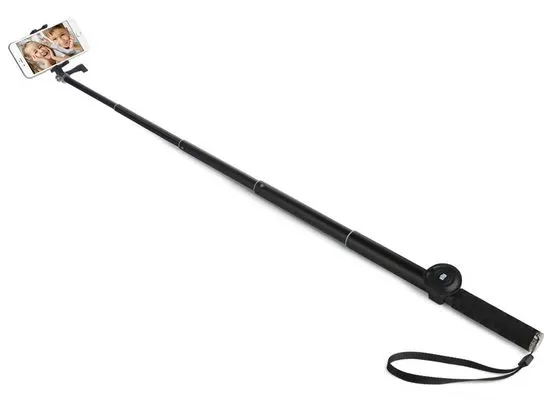 GoGEN Selfie tyč 4 teleskopická, bluetooth, GOGBTSELFIE4B, čierna - zánovné