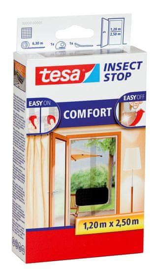 Tesa Insect Stop sieť proti hmyzu Comfort do dverí 2×0,65×2,50 m antracitová 55910-00021-00
