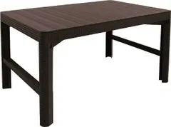 KETER Stôl LYON rattan - hnedá
