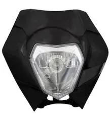 SEFIS Univerzálné predné svetlo pre motorku style KTM čierna