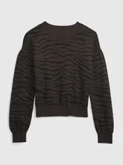 Gap Detský bavlnený sveter zebra XL