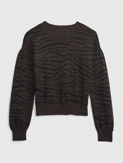 Gap Detský bavlnený sveter zebra