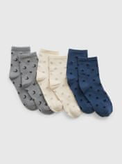 Gap Detské vzorované ponožky, 3 páry M