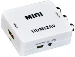 HADEX Konvertor HDMI na AV - analógové kompozitné video + audio