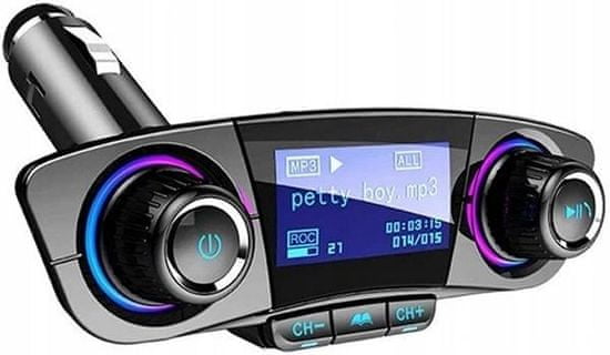 HADEX FM modulátor - transmitter do auta s bluetooth USB