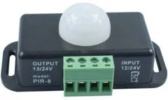 HADEX PIR čidlo PIR8, 12-24V 8A pre LED pásky