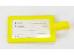 adresný štítok (žltá) 10x6,5 cm