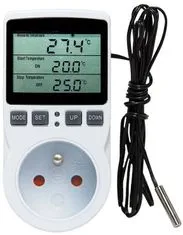 HADEX Zásuvkový termostat s časovým spínačom KT3100