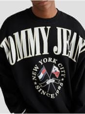 Tommy Jeans Čierna pánska mikina Tommy Jeans L