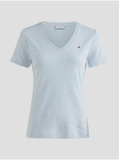 Tommy Hilfiger Basic tričká pre ženy Tommy Hilfiger - svetlomodrá XS