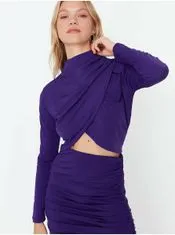 Trendyol Tričká s dlhým rukávom pre ženy Trendyol - fialová XS