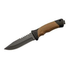 Herbertz 585412 opaskový nôž, 11,7cm, plast-guma čierno-hnedá
