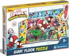 Clementoni Podlahové puzzle s interaktívnym perom Spidey a jeho úžasní priatelia 24 dielikov