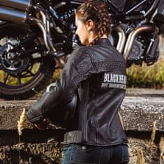 Black Heart Dámska kožená moto bunda Raptúra Farba čierna, Veľkosť XL