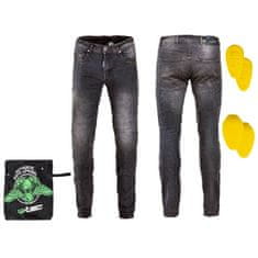 W-TEC Pánske moto jeansy Kancelária Farba šedá, Veľkosť 3XL