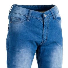 W-TEC Pánske moto jeansy Davosh Farba modrá, Veľkosť 3XL