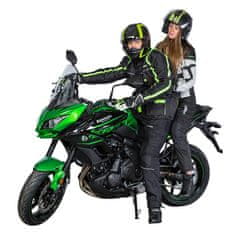 W-TEC Pánska dlhá moto bunda Glomnitz Farba čierno-zelená, Veľkosť S