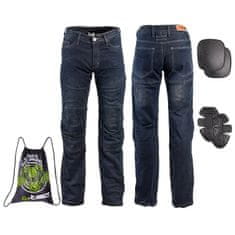 W-TEC Pánske moto jeansy Pawted s nepremokavou membránou Farba tmavomodrá, Veľkosť M