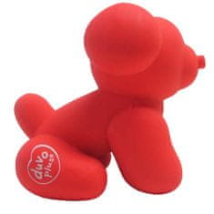 Duvo+ Balónové zvieratko z latexu - mops, červená 9,5x6x8,5cm