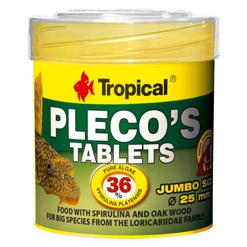 TROPICAL Pleco's Tablets 50ml/30g 11 ks tabletové krmivo pre riasožravé ryby
