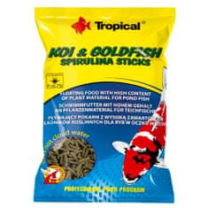 TROPICAL Koi&Goldfish Spirulina Sticks 1l/90g plávajúce krmivo pre ryby do jazierka