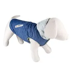 Duvo+ Vesta s kapucňou pre psa XL 70cm modrá-sivá