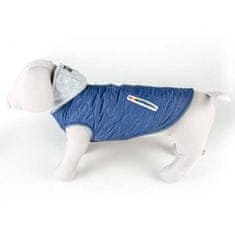 Duvo+ Vesta s kapucňou pre psa XL 70cm modrá-sivá