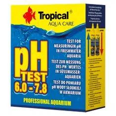 TROPICAL pH Test 6.0-7.8 meranie pH sladkej vody od 6,0 do 7,8 pH
