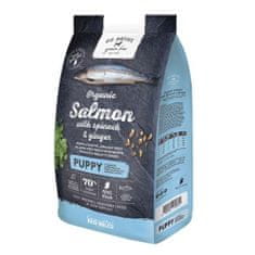 GO NATIVE Puppy Salmon with Spinach and Ginger 800g obsahuje až 70% mäsa z lososa