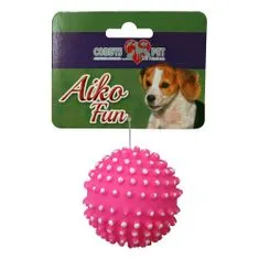 COBBYS PET AIKO FUN Lopta s pichliačmi 6,5cm gumená hračka pre psov