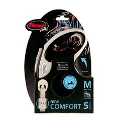 Flexi New Comfort M popruh 5m čierna do 25kg