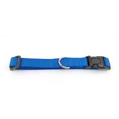 COBBYS PET Nastaviteľný textilný obojok 35-50cm/20mm modrý