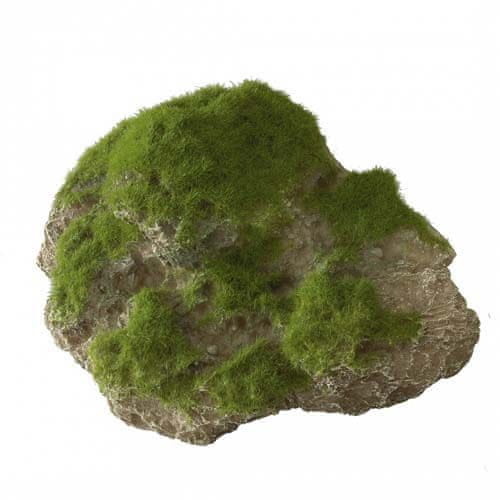 EBI AQUA DELLA machom zarastený kameň-M- ca.16x11x11cm s prísavkami