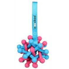 EBI COOCKOO ZANE gumová hračka 19x7,5x7,5cm modrá/ružová