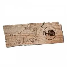 Duvo+ kurín z dreva pre hydinu s výbehom hnedá 198x91,5x115cm