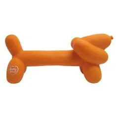 Duvo+ Balónové zvieratko z latexu - jazvečík , oranžová 18x5,5x8cm