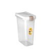 Pet food Container 39x24x51cm 25l priesvitný/biely kontajner na 10kg granúl