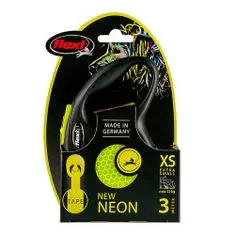 Flexi New Neon popruh XS 3m žltá do 12kg