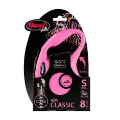 Flexi New Classic lanko S 8m do 12kg pink