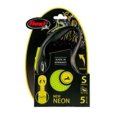 Flexi New Neon popruh S 5m žltá do 15kg