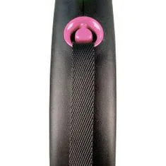 Flexi Black Design S popruh 5m ružová do 15kg